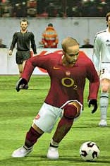 Thierry Henry, on Pro Evolution Soccer 5.  Against Real Madrid, actually.  (Not Charlton).